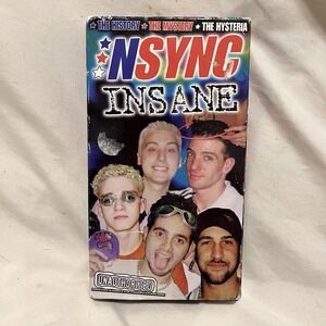 N Sync Insane VHS Video Cassette Tape 2000 The History, The Mystery The Hysteria